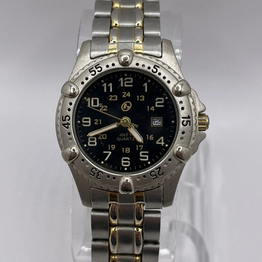 Vintage B.U.M. Equipment Silver Tone Quartz Women's Watch 6.75